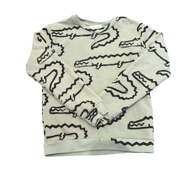In.Max All Over Novelty Crocodile Print Kids Shirt 130 - Picture 1 of 5